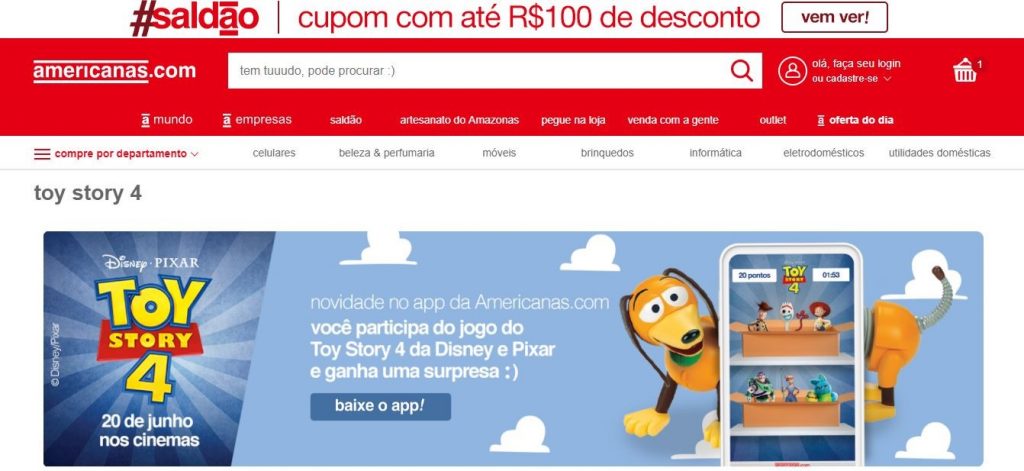 Lojas Americanas E Americanas Com Promovem Acoes Para Toy Story 4