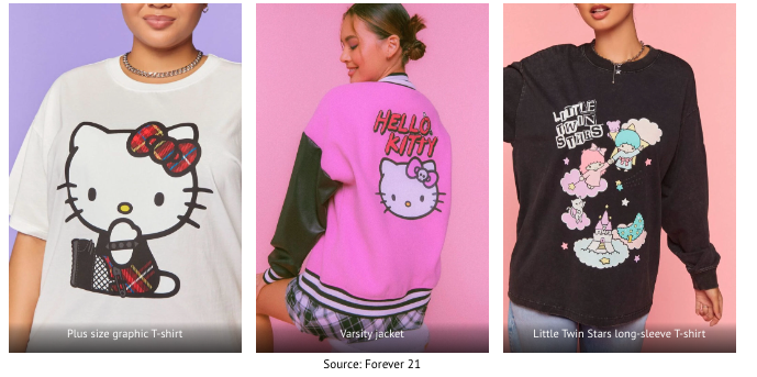 Nova coleção Hello Kitty para Forever 21 - EP GRUPO